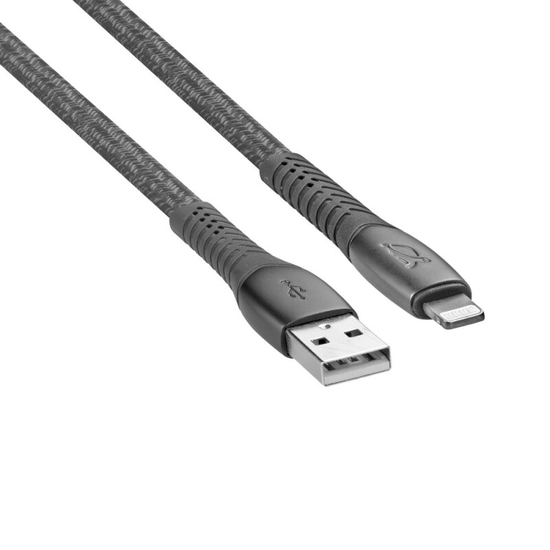 RIVACASE PS6101 GR12 MFi Lightning cable 1,2m Γκρι
